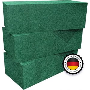 Mevronisshop-3 X Mousse Florale - Set De Mousse Humide 23 X 11 X 7,5 Cm Steckmos, Compos&eacute; Enfichable, Briques Enfichables Pour Compositions Florales - &Eacute;ponge Enfichable Pour Artisanat Pour F&ecirc;tes, Voi - Neuf