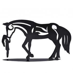 Hjlian Statue De Cheval Aux Details Exquis, Design Unique, Resistant A La Rouille, Sculpture De Cheval Artisanale Pour La Decoration De La Maison Ou Du Bureau. Cheval Embrassant - Neuf