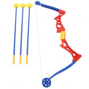 Ensemble De Jouets De Tir A L'arc Pour Enfants, Arc En Plastique, Fleches Souples, Jouets D'exterieur Et D'interieur Pour Enfants - Neuf