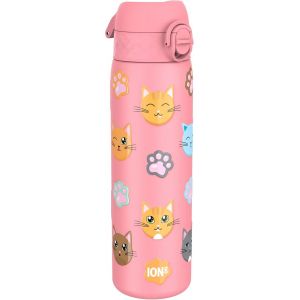 500ml Water Bottle,Leak-Proof,Easy To Open,Secure Lock,Dishwasher Safe,Bpa Free,Carry Handle,Fits Cup Holders,Easy To Clean,Cat Design - Neuf