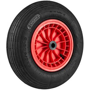 COSTWAY Roue de Brouette 4,80/4,00-8 avec Roulement de 2 CM et Moyeu Centr&eacute; de 8,8 CM, &Oslash;40x10cm pour Remorques de Jardin, Diables - Neuf