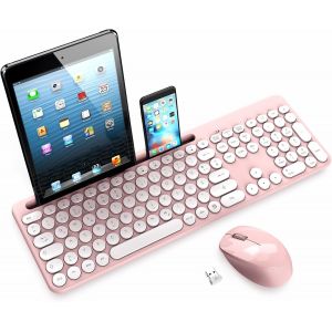 Ensemble De Souris Sans Fil, Souris Et Clavier Ergonomiques, Clavier Et Souris Sans Fil De Taille Standard, Disposition Qwertz, Touche Silencieuse, Macos, Ordinateur Portable - Neuf