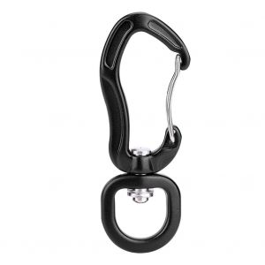 Mousqueton à Boucle De SéCurité Pour Hamac En Aluminium, Crochet De Suspension Rapide (Noir) - Neuf