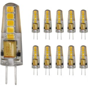 Sjzg-10 Pi&egrave;ces G4 Ampoule Led 3w &Eacute;conomie D'&eacute;nergie Lampe Bulb 10smd 2835leds Blanc Chaud Haute Illumination 300lm Led Lighting Ac/Dc12v - Neuf