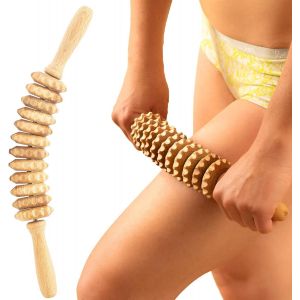 Bâton De Massage Des Fascias En Bois - Appareil De Massage Des Fascias Pour Le Dos,La Cellulite Et Plus Encore - Lot De 12 Rouleaux Pour Une Relaxation Musculaire Efficace - Rouleau Pour La - Neuf