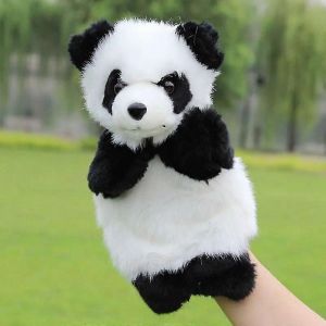 Dessin anim&eacute; Panda Marionnette &agrave; main Enfants Gant Animal en peluche Poup&eacute;e Moelleuse Conte Conte Faire semblant Jeu de r&ocirc;le &Eacute;ducatif Enseigner Jouets - Neuf