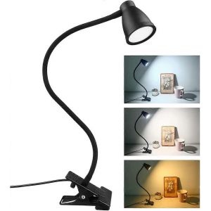 14 Led Clamp Lampe De Bureau,3 Couleurs,5 Luminosit&eacute; R&eacute;glable,Lampe De Chevet Usb,Eye Protection 360 - Neuf