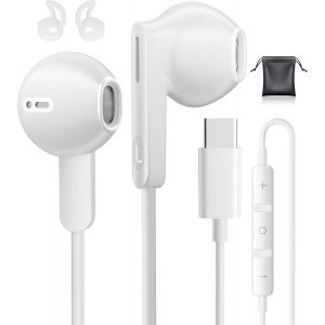 CPOD-Ecouteur Usb C Pour Samsung Galaxy S25 S24 Ultra A16 Iphone 15 Écouteurs Avec Micro Hifi Ecouteur Filaire Usb C Écouteur Usbc Pour Iphone 16 Samsung A55 A56 A35 S22 S23 Fe Google Pixel 9 Pro Ipa - Neuf