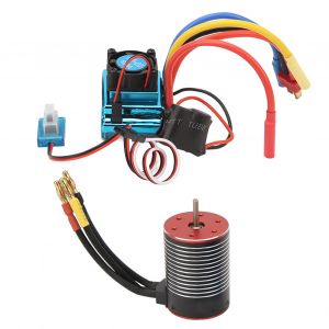 Moteur sans balais RC ESC, ensemble professionnel étanche à haute Torsion 3650, moteur sans balais 120A ESC Combo pour voiture RC 5200KV - Neuf