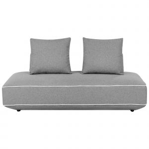 Chaise Longue Seillans Tissu Gris Foncé - Neuf