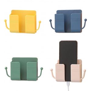 Portable Chargeur Support,4 Pack Support Mural Pour T&eacute;l&eacute;phone Portable Support Mural Telecommande Pour Chambre &Agrave; Coucher,Cuisine,Salle De Bain,Bureau[Z615] - Neuf