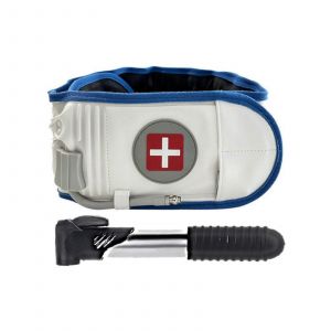 Ceinture De D&eacute;compression Lombaire, Corset De Soutien Dorsal, Extenseur De Traction &Agrave; Air, Blanc - Neuf