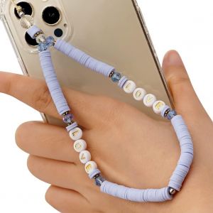 KAL-Cha&icirc;ne De T&eacute;l&eacute;phone Portable Boh&egrave;me Anti-Perte - En Acrylique - Style Vintage - Multicolore - Pour T&eacute;l&eacute;phone Portable - Avec Perles - Pour T&eacute;l&eacute;phone Portable - Neuf