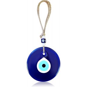 Ershi-10 Cm Oeil Grec, Oeil Bleu Protection, Mauvais Oeil, Verre Pendentif Voiture Accessoires Interieur, Pendentif De Fenêtre Amu[5467] - Neuf