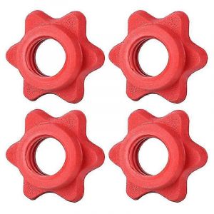 4 Pcs Barbell Spinlock Colliers,Collier Spin-Lock Antidérapant Écrous Hexagonaux Collier À Vis - Neuf