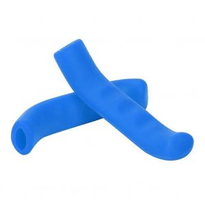 1 Paire De V&eacute;lo Pliant Guidon De V&eacute;lo De Montagne En Silicone Housse De Poign&eacute;e Antid&eacute;rapante (Bleu) - Neuf