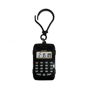 QSJ-Nouveau Mini calculatrice &eacute;lectronique 8 chiffres affichage l&eacute;ger porte-cl&eacute;s multifonctionnel cr&eacute;atif porte-cl&eacute;s &eacute;cole-Noir - Neuf