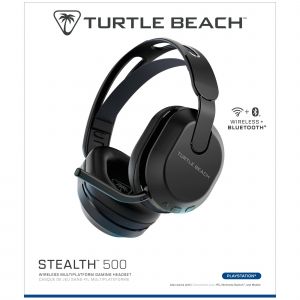 Turtle Beach Stealth 500 Noir PlayStation Casque Gaming sans Fil w/ 40hr Batterie et Bluetooth pour PS5, PS4, PC and Mobile - Neuf
