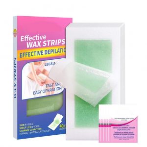 Lot De 40 Bandes De Cire Pour Les Levres, Pour L'epilation Du Visage, Pour Tous Types De Peau, Avec 6 Cotons Propres. - Neuf