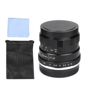 Objectif manuel NEWYI 50 mm f/1.8 M4/3 a grande ouverture pour portrait, pour Olympus EM5 Mark II - Neuf