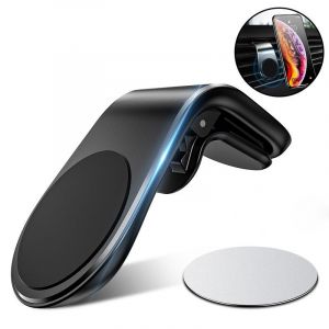 Support Magnétique Pour Téléphone De Voiture, De Type L, Compatible Avec Les Bouches D'aération Horizontale, Pour Iphone 14, 13 Et 12 (Sans Le Soutien De La Mag-Sûr). - Neuf