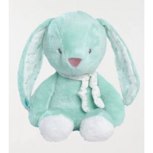 Doudou peluche lapin vert d'eau Nicotoy jouet bébé naissance mixte soft toy Green bunny - Neuf
