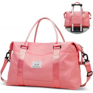 SHIBA-Sac de Voyage Week-end pour Femme, Fourre-tout de Nuit avec Poche Humide, d'Hôpital pour le Travail et l'Accouchement - Roug[3 - Neuf