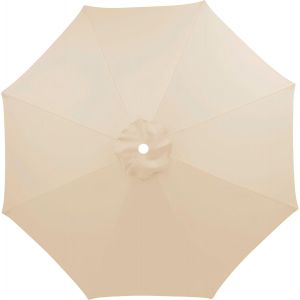 Ulteronixshop-Housse de rechange pour parasol (2,7 m/3 m, 6/8 baleines), disponible en diff&eacute;rentes tailles et couleurs, protection UV30+, tissu polyester de qualit&eacute; sup&eacute;rieure, lavable - Neuf