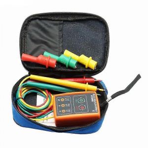 Nouveau test de rotation de séquence à 3 phases indicateur détecteur compteur led buzzer avec poche portable td-led - Neuf