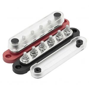 Bornier de voiture barre omnibus négative 12V bloc de distribution d'énergie M6 bus thermique pour bateau automobile - Neuf