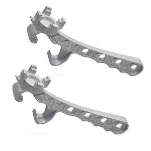 Lot de 2 ouvre-seaux multifonctions en aluminium,ouvre-seau de 5 gallons,ouvre-seau en métal,outil d'ouvre-couvercle - Neuf