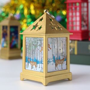 No&euml;l LED Lumi&egrave;re de la Lanterne Jusqu'Arbre de No&euml;l de Santa Claus Table L - Neuf