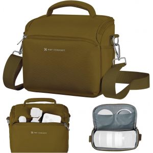 Sac à Dos pour Appareil Photo,Crossbody bandoulière Housse de Protection pour Appareil Photo Reflex Sac Photo avec Compartiment pour Accessoires pour Appareil Photo DSLR/SLR.[O28] - Neuf