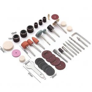 40pcs Tambours De Ponçage Abrasifs Kit Tampons De Polissage Tête De Gravure De Disque De Coupe Pour Outils Rotatifs De Perceuse À Ongles Sdremel - Neuf