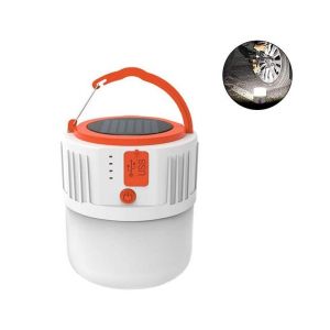 Lanterne De Camping Led Rechargeable Avec Batterie Externe 2400 Mah Et Charge Solaire ¿ 5 Modes, Étanche, Portable Pour Les Aventures En Plein Air - Neuf