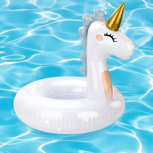 Kal-Bouée De Natation Licorne Pour Enfants De 5 À 9 Ans - Bouée Gonflable Avec Paillettes - Design Licorne - Jouet De Piscine Pour Piscine Et Plage - Neuf