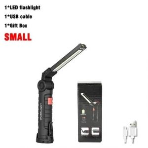 HUTP-Lampe de travail LED XPE pliante portable,batterie intégrée,lampe de poche pour déterminer,inspection de voiture d'urgence,lampe pour tente de camping,COB-Small Work Light - Neuf
