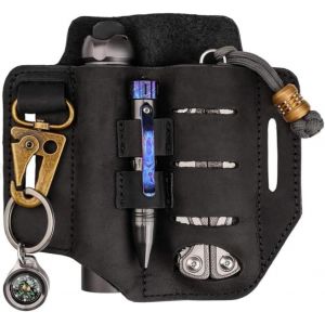 Pj13 Plus-Pochette Multifonction Pour Ceinture-Edc Pocket Organizer Pour Homme-Fourreau En Cuir Avec Porte-Cl&eacute;-&Eacute;tui Multifonction Pour Leatherman - Neuf