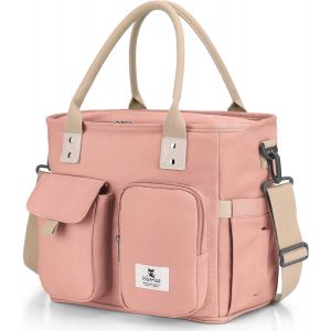 Sac Isotherme Repas Femme 18l, Sac Repas Isotherme Avec Bandoulière Réglable Amovible, Sac Isotherme Pour Petit-Déjeuner/Travail/École/Plage/Picnic/Déjeuner/Plage/Voyage/Camping (Vert) - Neuf
