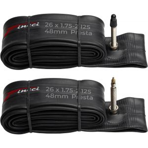 Chambre A Air 26 Pouces - Paire Chambres &Agrave; Air Vtt 26 Pouces De Valve Schrader Presta 48 Mm Pour Route Slick Bici, Bicyclette, Electricity V&eacute;lo - Un Paquet De 2 Accessoire Vtt - Neuf