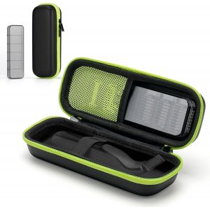 &Eacute;tui Pour Rasoir Electriques Hommes Pour Oneblade, &Eacute;tui De Voyage Imperm&eacute;able Avec Bo&icirc;te-Guide Pour O Blade Qp2824/30 Qp2630/30 Qp2530/30 Qp2734/30, Vert - Neuf