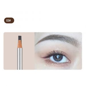 Crayon &Agrave; Sourcils &Agrave; Noyau Dur,Pointe En Forme De Hache,Imperm&eacute;able,Longue Dur&eacute;e,Stylo De Maquillage Pour Les Yeux,Permanent,Naturel,3D,Tatouage.03 Greyish Brown. - Neuf
