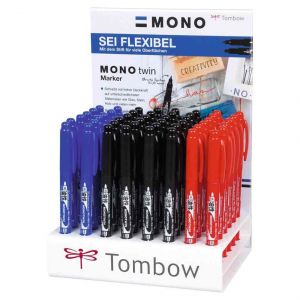 Tombow Pr&eacute;sentoir De 48 Feutres Double Pointe Mono Twin - Neuf