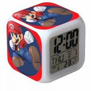 Réveil coloré à couleurs changeantes Super Mario - Neuf