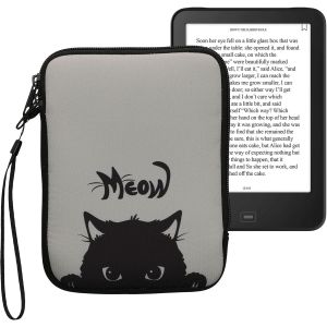 Housse de Protection pour Liseuse-&Eacute;tui de Protection 17 x 12 x 2 cm pour E-Reader en N&eacute;opr&egrave;ne-Gris-Noir - Neuf