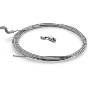 Câble De Gaz Souple Ø1.5Mm Avec Embout Z Et Serre-Câble En Z Longueur 2.5M Accélérateur Carburateur Poignée Réparation Pour Tondeuse Débroussailleuse Motoculteur Jardin (1 Câble) - Neuf