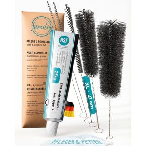 JGD-Diamond Graisse silicone pour machines &agrave; caf&eacute; automatiques 25 g + 5 brosses XL premium &iquest; Graisse lubrifiante de qualit&eacute; alimentaire, graisse de robinet, graisse de robinet, graisse de - Neuf