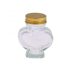 CONTENANT CUR VERRE BOUCHON OR 6X7X4CM 50ML - Neuf