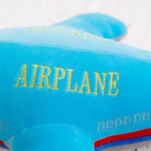 2x Nouveau 40 Cm Grande Taille Simulation Avion En Peluche Enfants Dormir Dos Coussin Doux Oreiller Poup&eacute;es Bleu - Neuf
