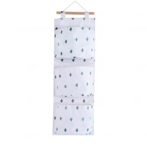 Hjlian Sac De Rangement Mural A Suspendre Pour Porte De Placard (Cactus) - Neuf